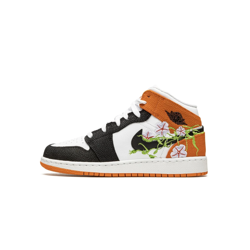 Air Jordan 1 Mid SE Basketball Blossom (GS)