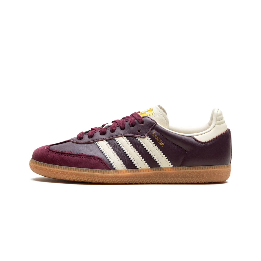Adidas Samba OG Maroon Gold Metallic