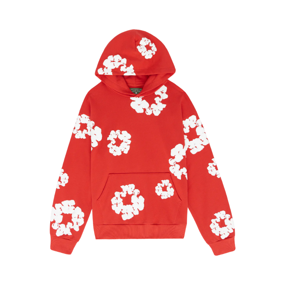 Denim Tears Cotton Wreath Hoodie Red