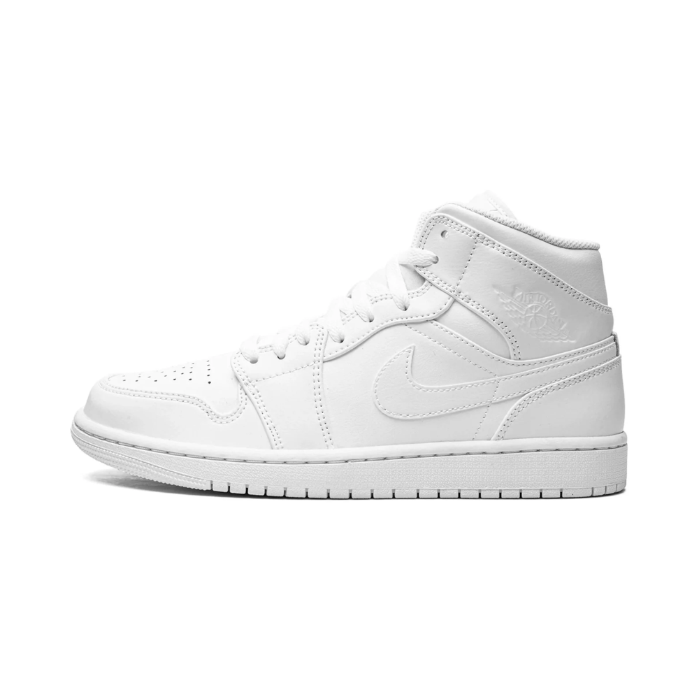 Air Jordan 1 Mid Triple White (GS)