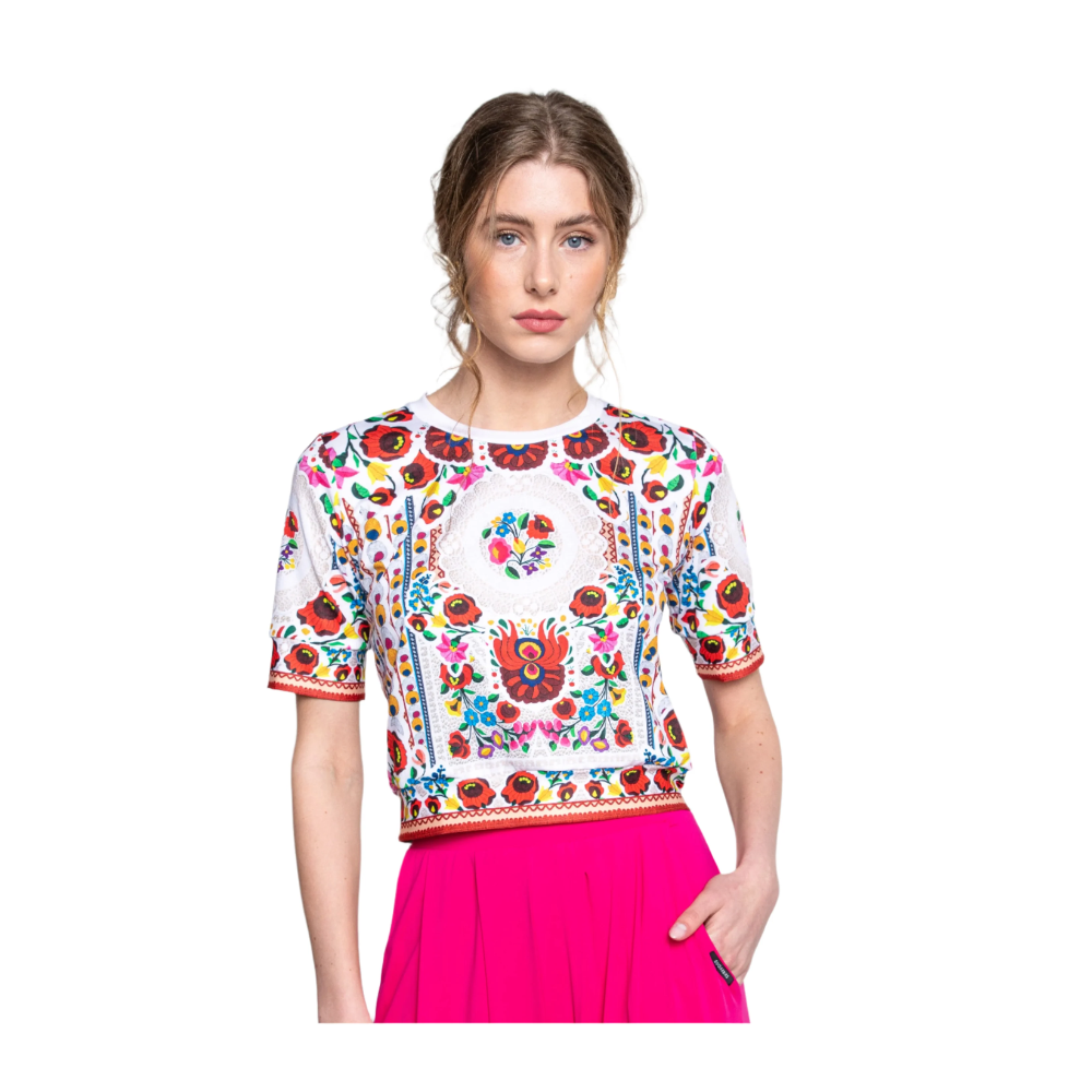 Sugarbird Melina Matyó White T-Shirt