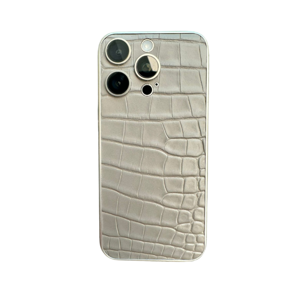 iPhone 16 Pro Customized Crocodile Skin Cover