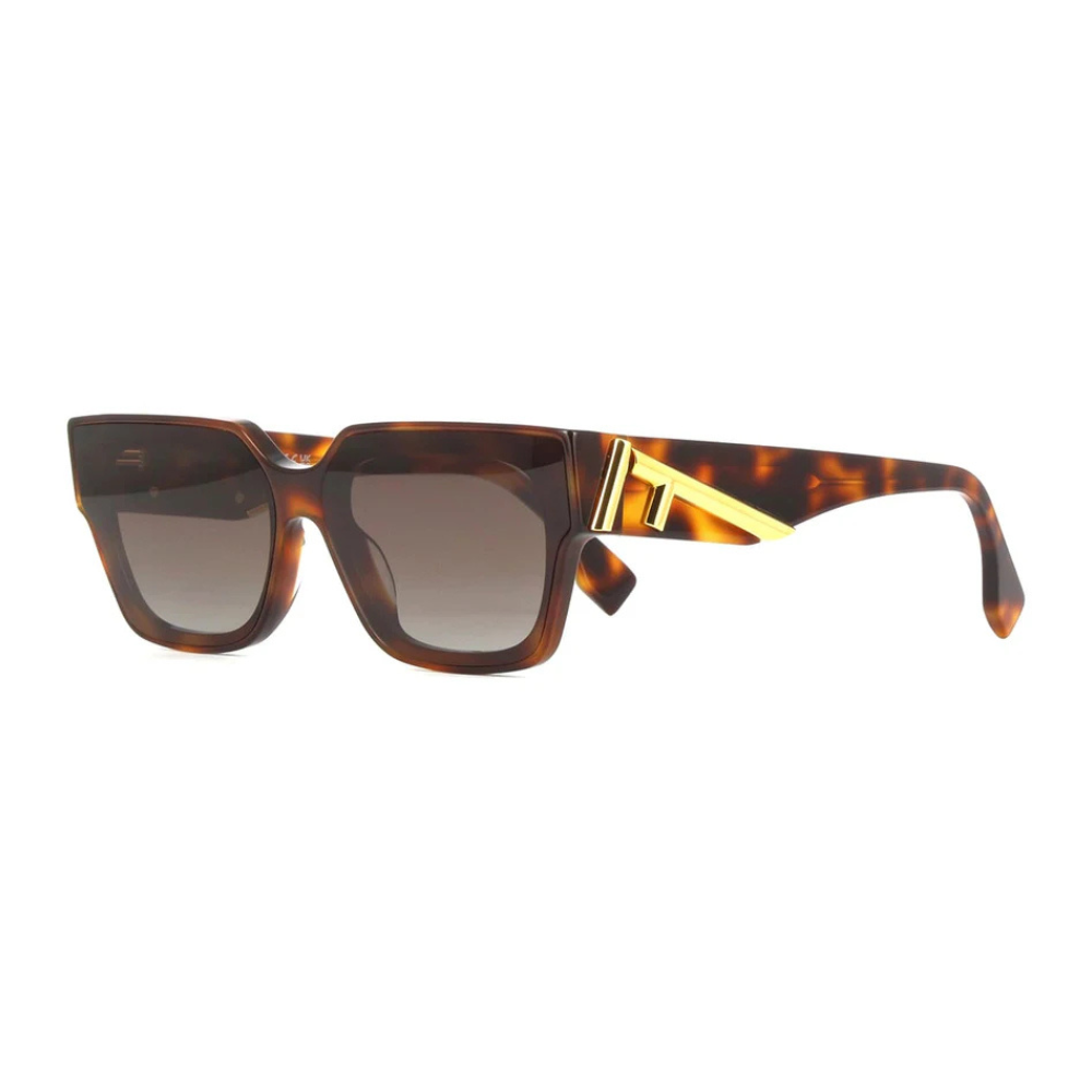 FENDI Rectangle FE40099I 53B - Tortoise Sunglasses