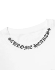 Chrome Hearts 1988 Neck Logo L/S White Black T Shirt
