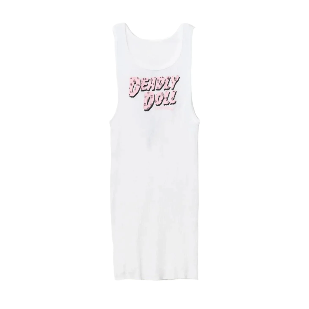 Chrome Hearts Deadly Doll Tank Top Women White