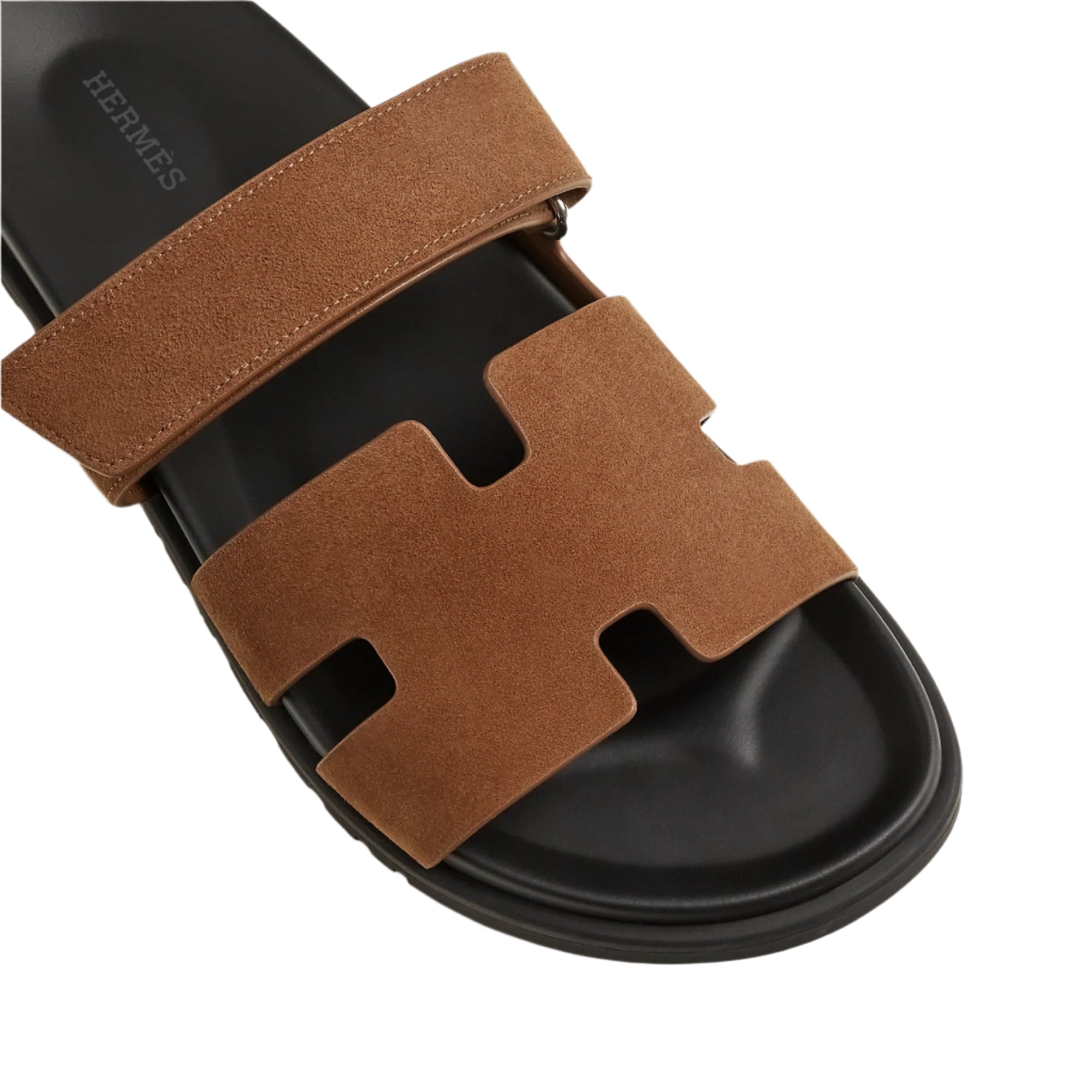 Hermès Chypre Sandal Brun Fume Suede