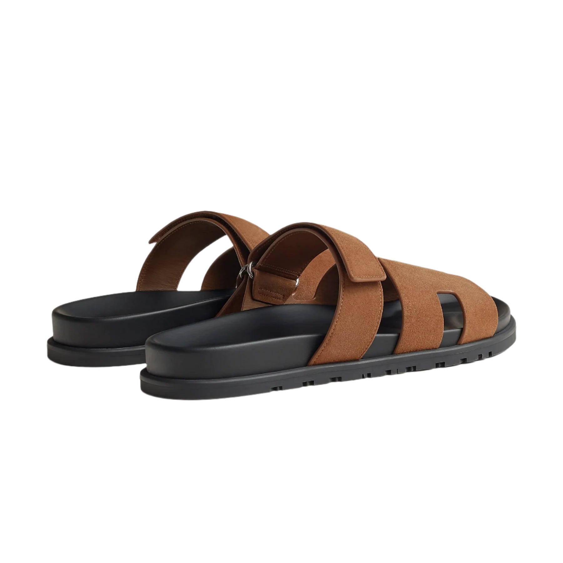 Hermès Chypre Sandal Brun Fume Suede