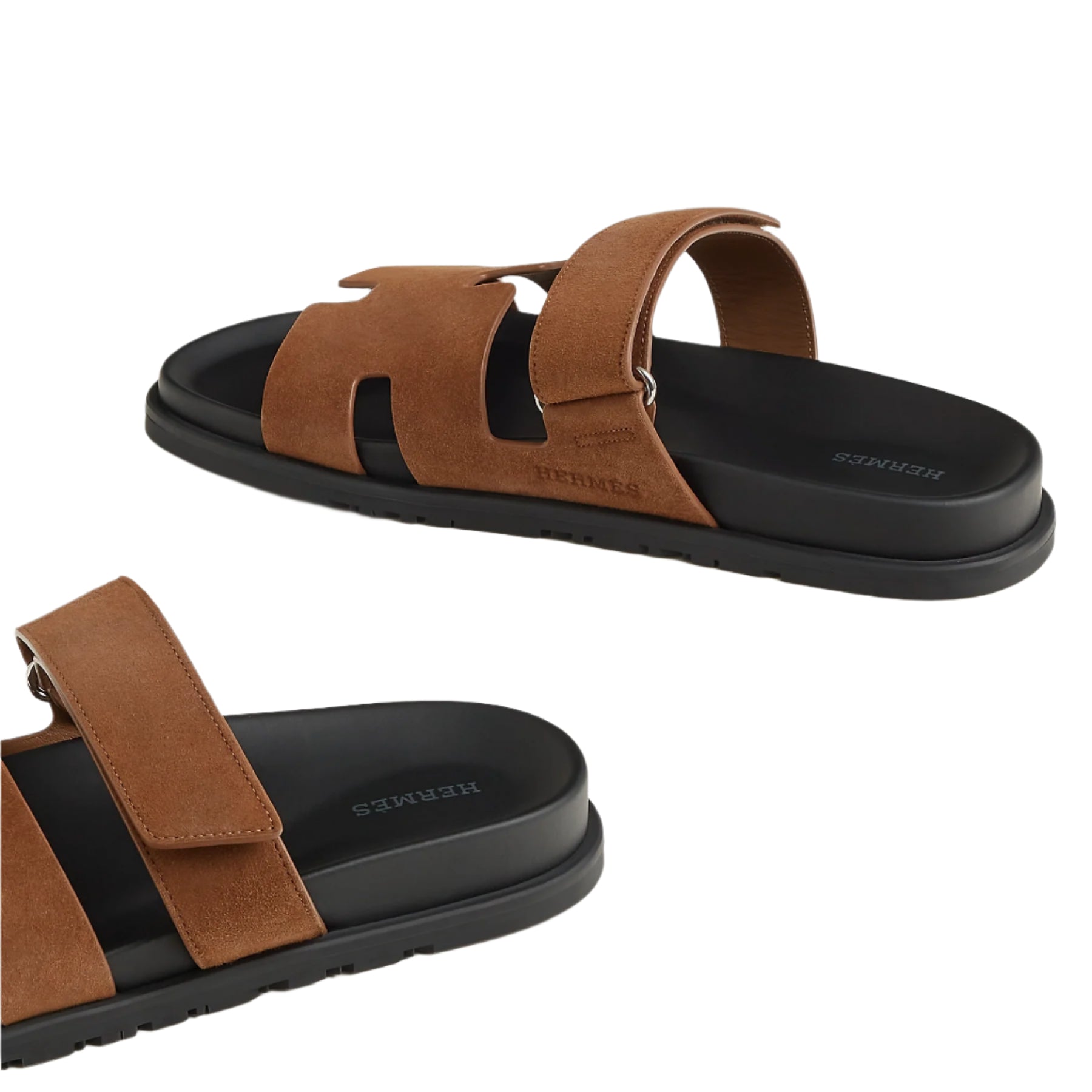 Hermès Chypre Sandal Brun Fume Suede