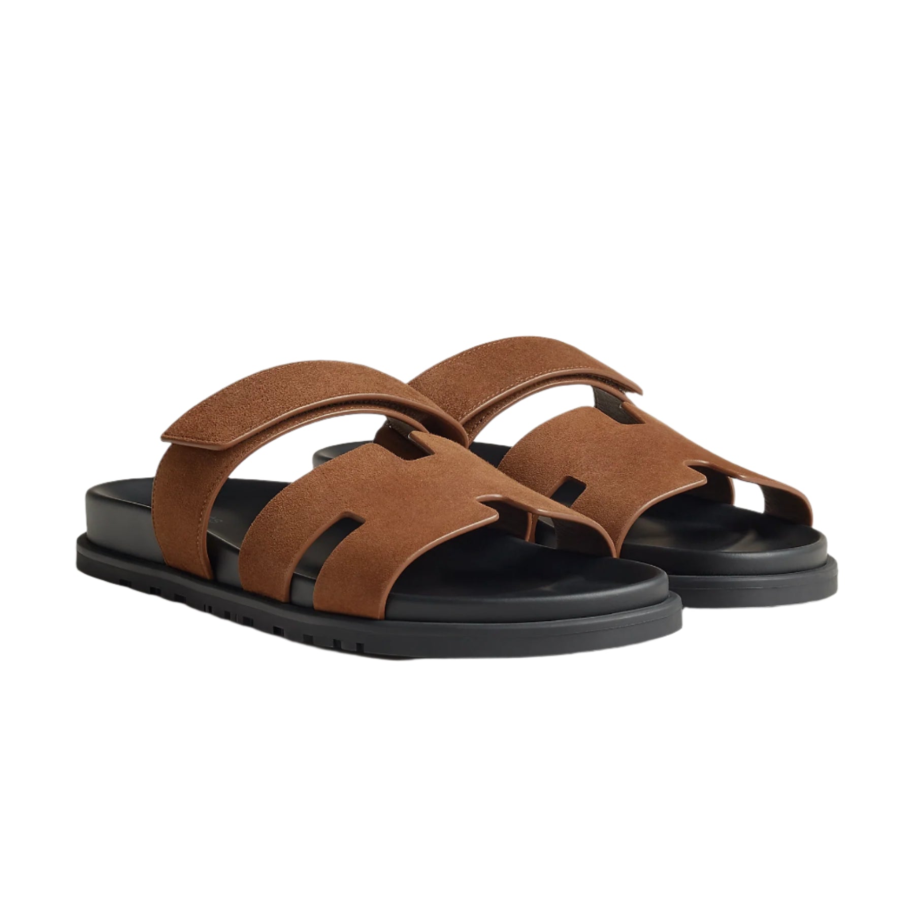 Hermès Chypre Sandal Brun Fume Suede