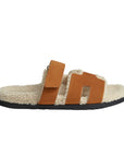 Hermès Chypre Sandal – Brown / Écru Shearling