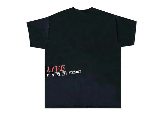Travis Scott Cactus Jack O2 Live Union Jack T-Shirt Black
