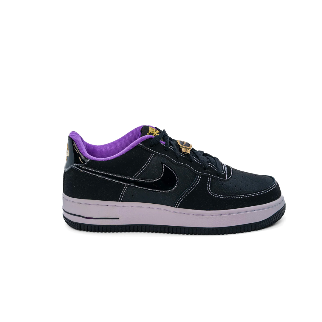 Nike Air Force 1 Low '07 LV8 "World Champ Black Purple" (GS)