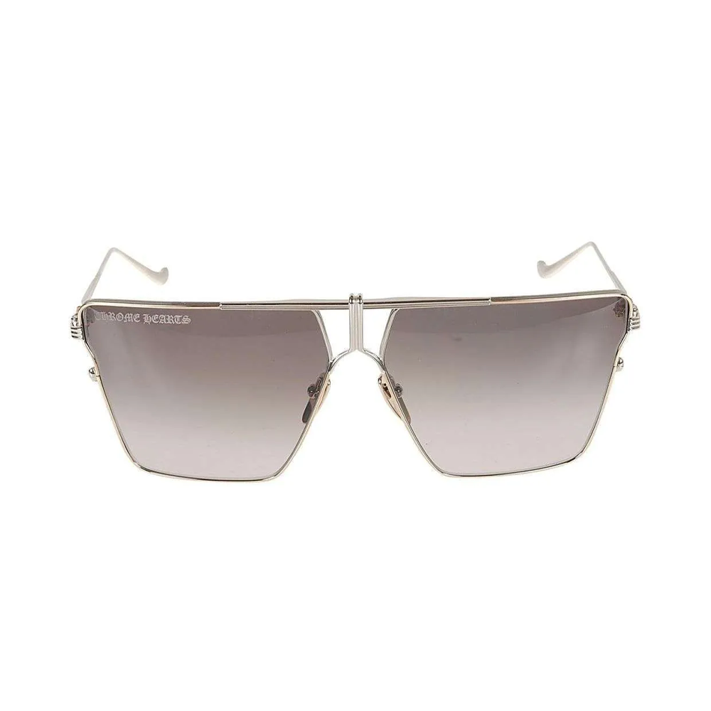Chrome Hearts Nipply E64 GP/SS Sunglasses, Silver Gold Plated - Black