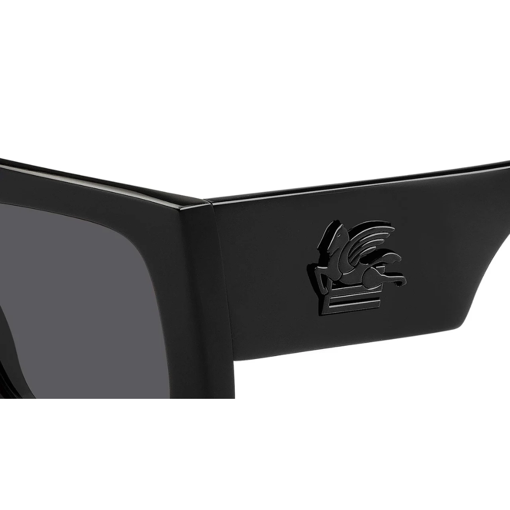 Etro Etroscreen 005/S 807IR Modern Classic Rectangle Black Frame - Dark Grey Lens Sunglasses