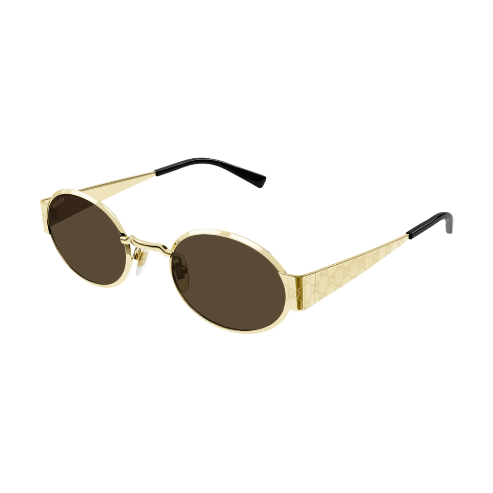 Gucci GG1854S 005 Gold Frame with Black Lense Sunglasses