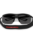 Prada Linea Rossa SPS A02 1BO-5S0 Nero Opaco Frame Dark Grey Lens Sunglasses
