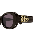 Gucci GG1829SK 004 Brown Frame with Violet Lens Square Sunglasses