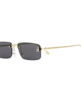 Fendi First Crystal FE4172US 32A Gold Square Sunglasses