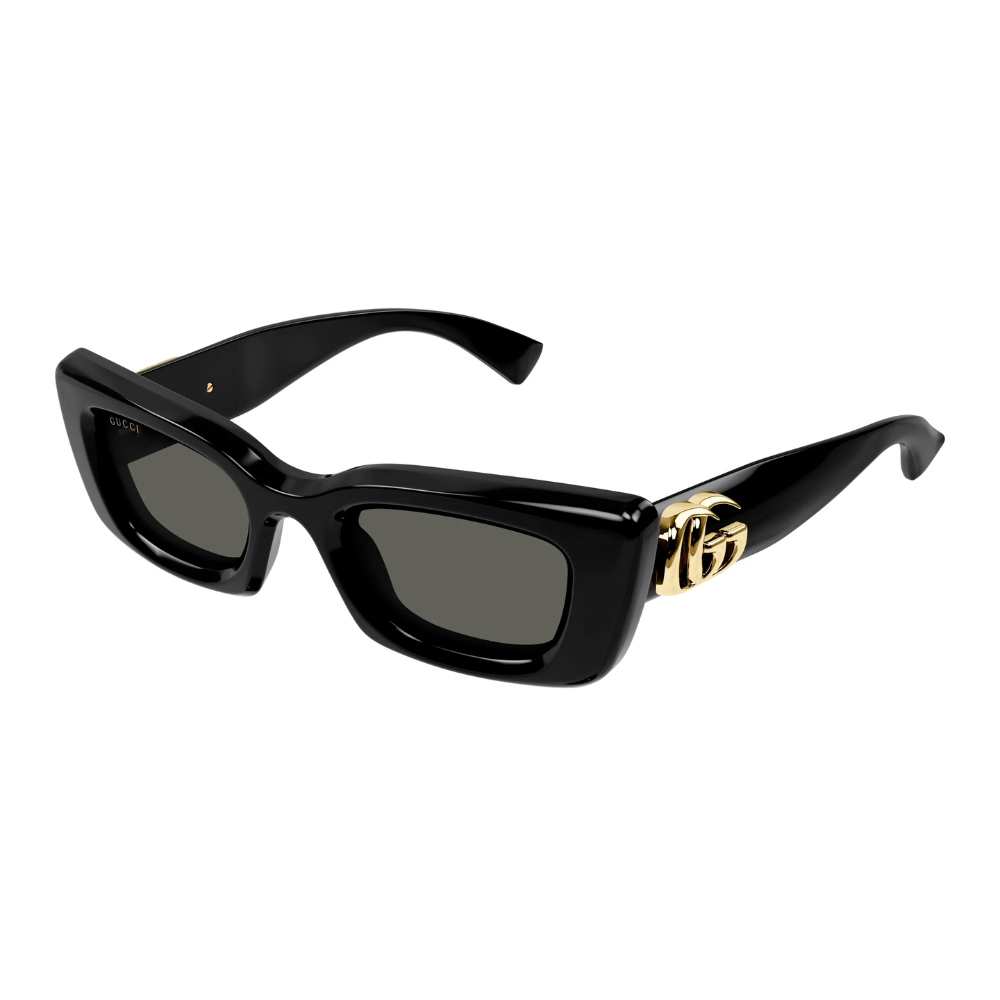 Gucci GG1827S 001 Cat Eye Black Frame with Grey lens Sunglasses