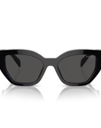 Prada SPR A09S 1AB-5S0 Black Frame Dark Grey Lens Sunglasses