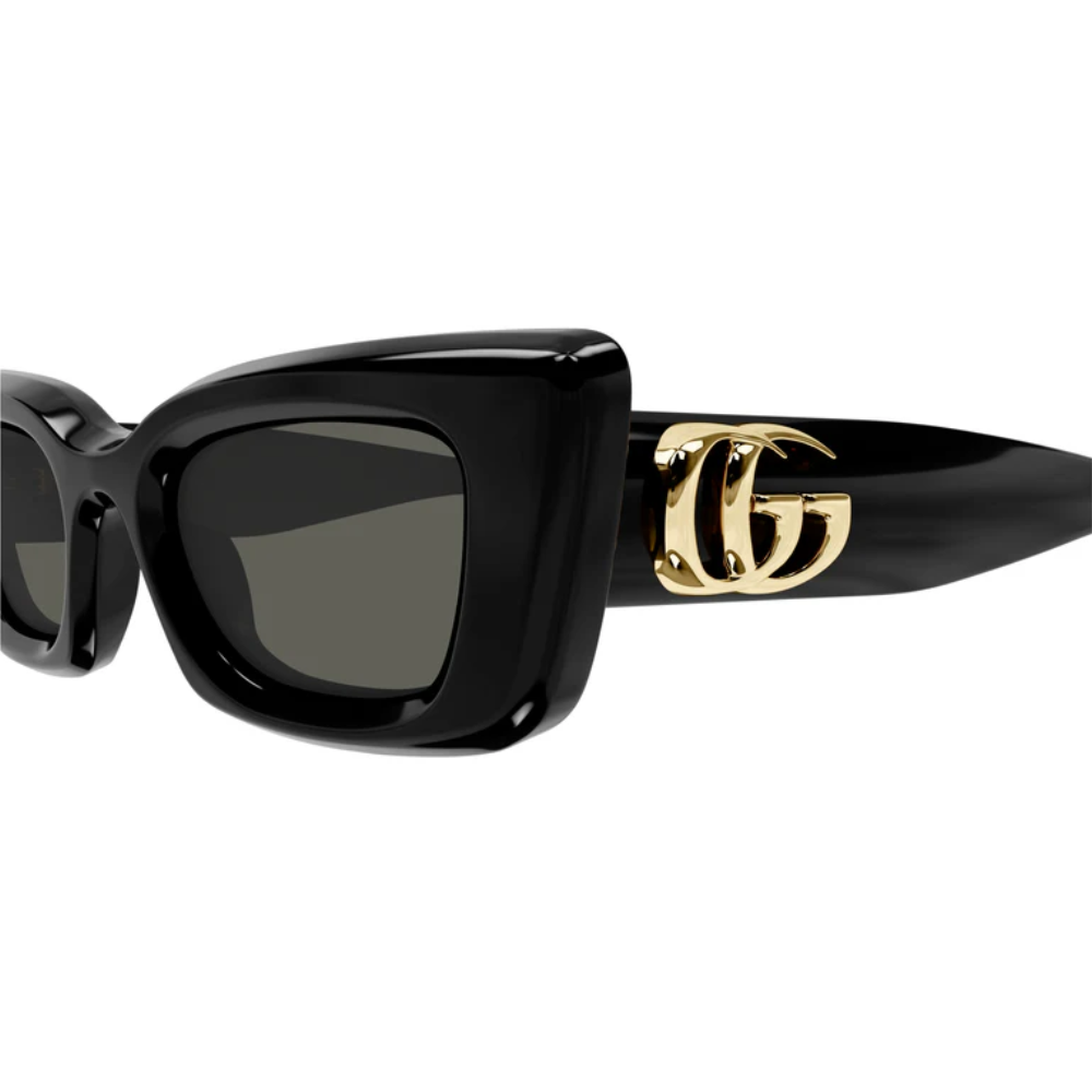 Gucci GG1827S 001 Cat Eye Black Frame with Grey lens Sunglasses