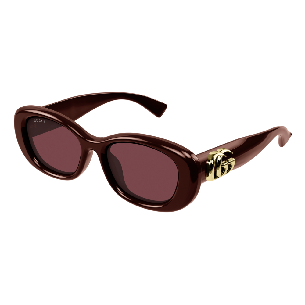 Gucci GG1829SK 003 Cat Eye Solid Burgundy Panthos Sunglasses