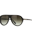 Tom Ford Marcus TF 1023 ECO 01B Shiny Black Frame with Gradient Green Lens Sunglasses