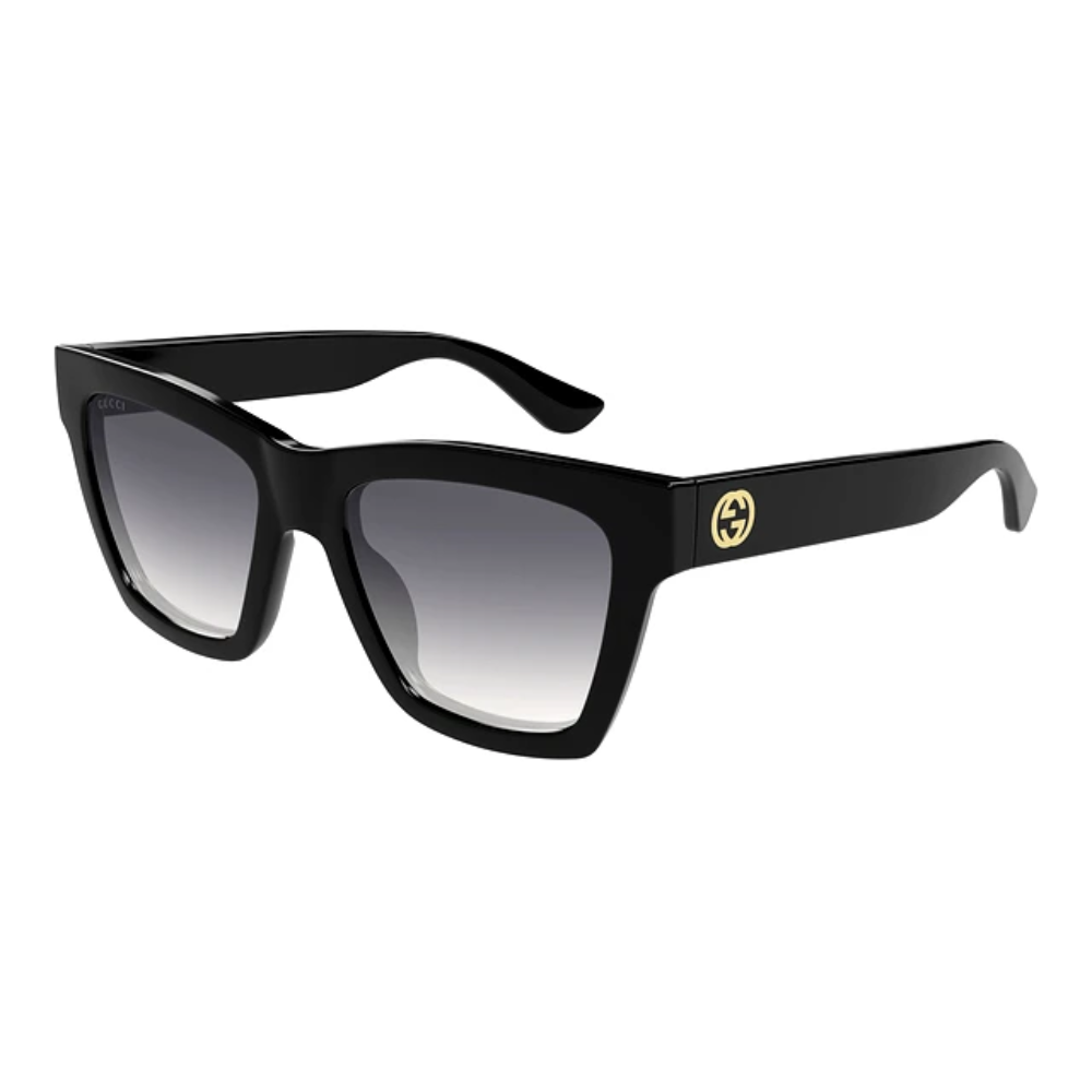 Gucci GG1714S 001 Gg logo Black Frame with Gradient Black Lens Sunglasses