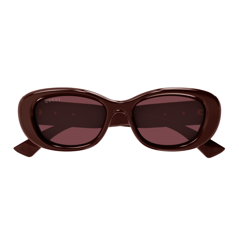 Gucci GG1829SK 003 Cat Eye Solid Burgundy Panthos Sunglasses
