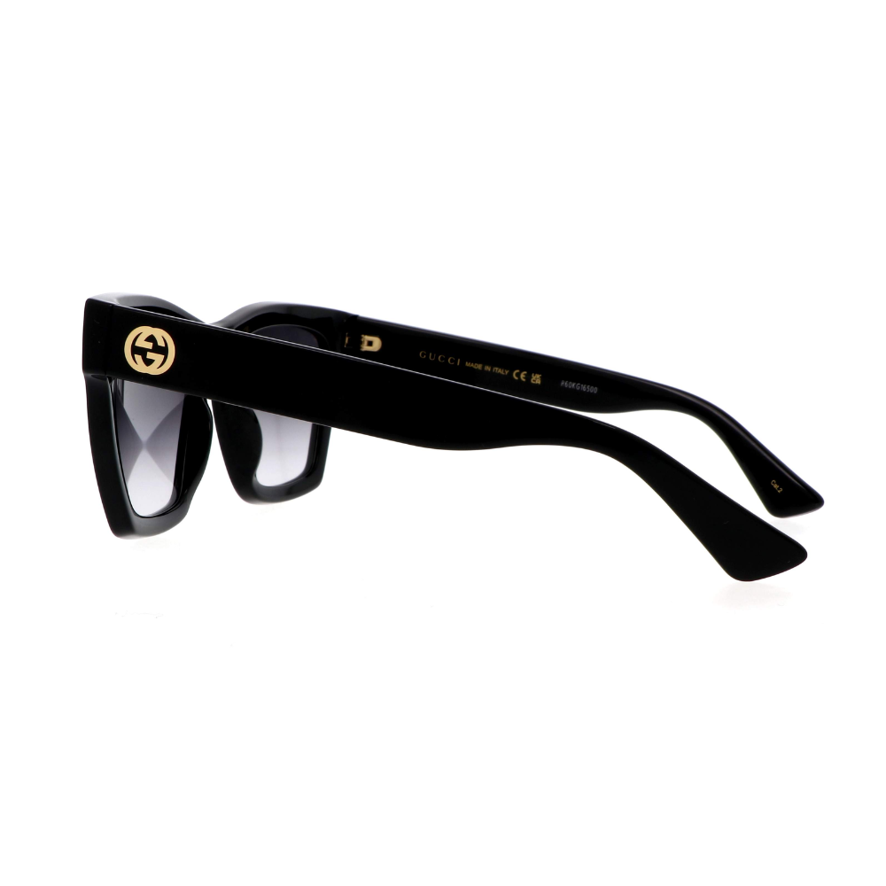 Gucci GG1714S 001 Gg logo Black Frame with Gradient Black Lens Sunglasses