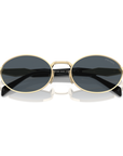 Prada SPR65Z s ZVN-09T Pale Gold and Black Sunglasses