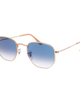 Ray-Ban RB3548 001/3F Hexagonal Flat lenses Gold Sunglasses
