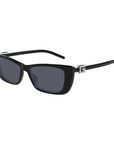Gucci GG1681S 008 Shiny Black Cat Eye with G Logo Sunglasses