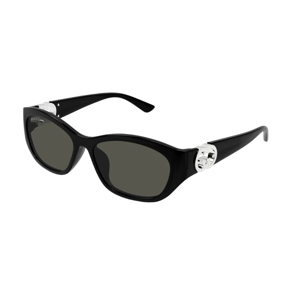 Gucci GG1826SK – Classic Black Round Women’s Sunglasses