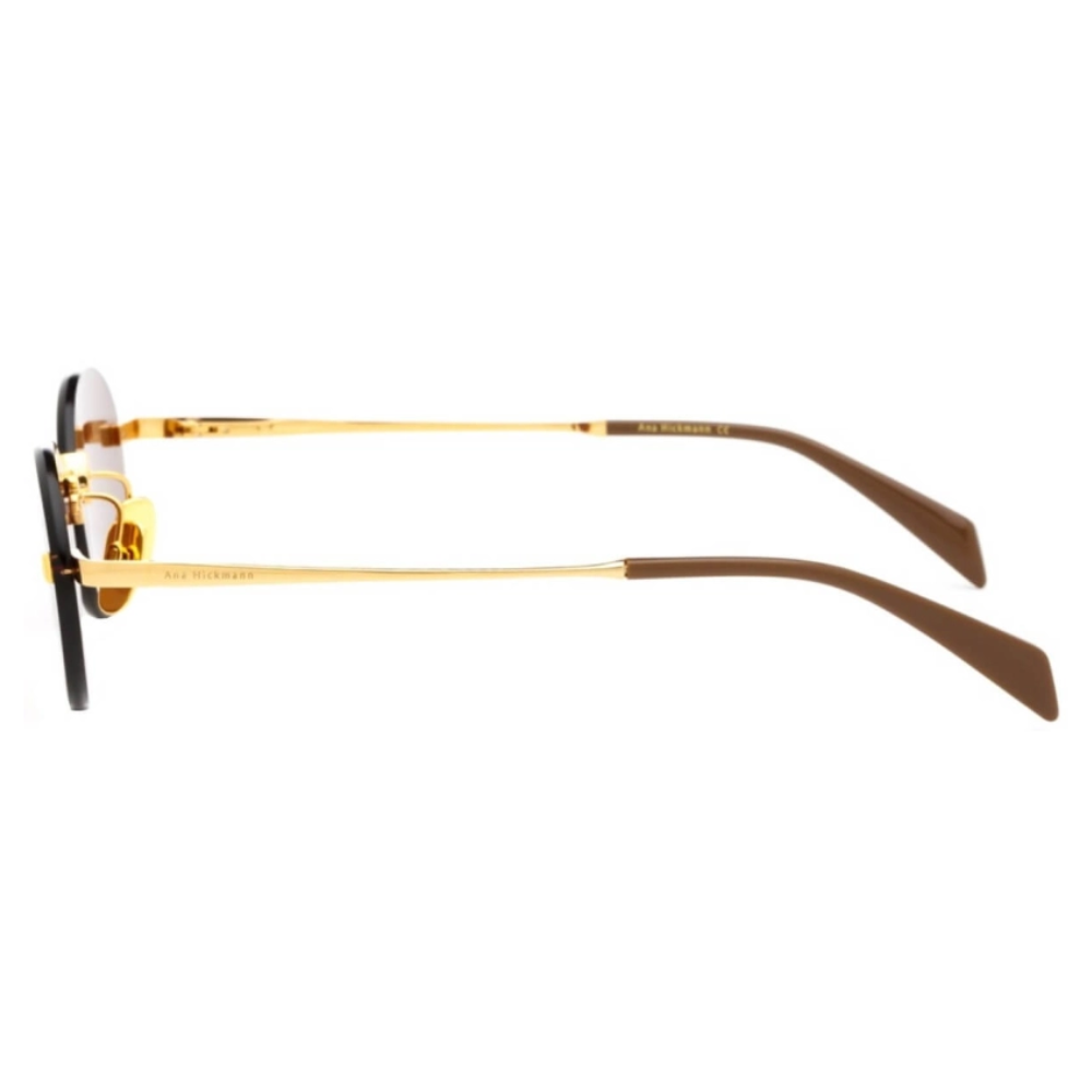 Ana Hickmann AH3305 04E Gold Frame Red Lens Sunglasses