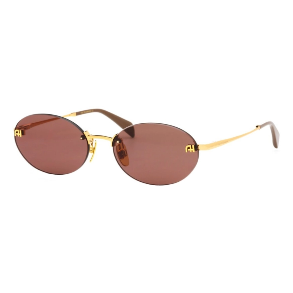Ana Hickmann AH3305 04E Gold Frame Red Lens Sunglasses
