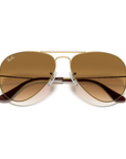 Ray-Ban RB3025 001/51 Aviator Gold Frame with Brown Lens Sunglasses