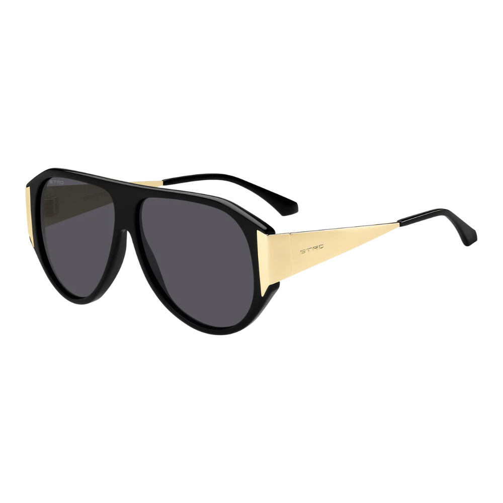 Etro 0052/S 807IR Black Aviator Unisex Sunglasses