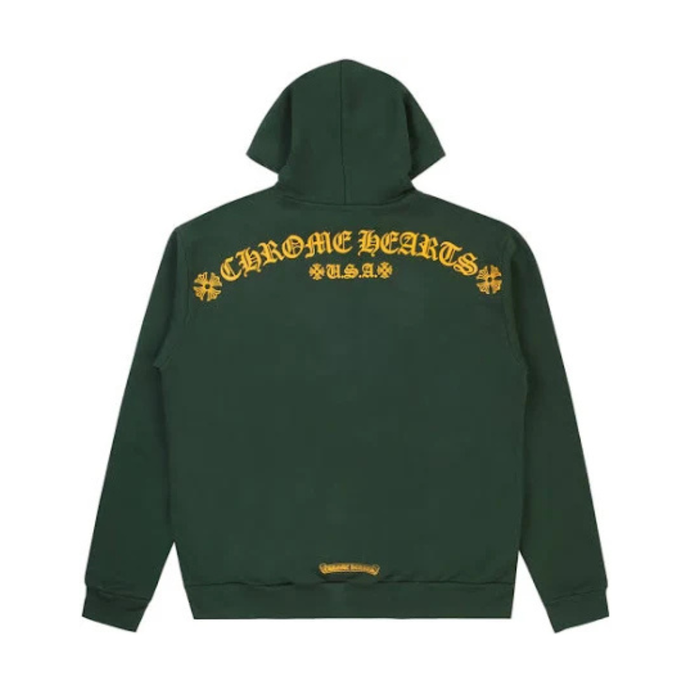 Chrome Hearts Ch Arch USA Pullover Exclusive Hoodie Green