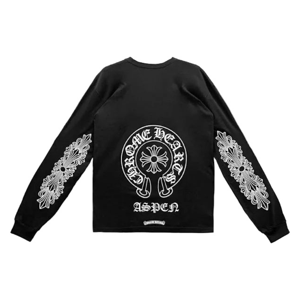 Chrome Hearts Aspen Exclusive Floral Long Sleeve Black
