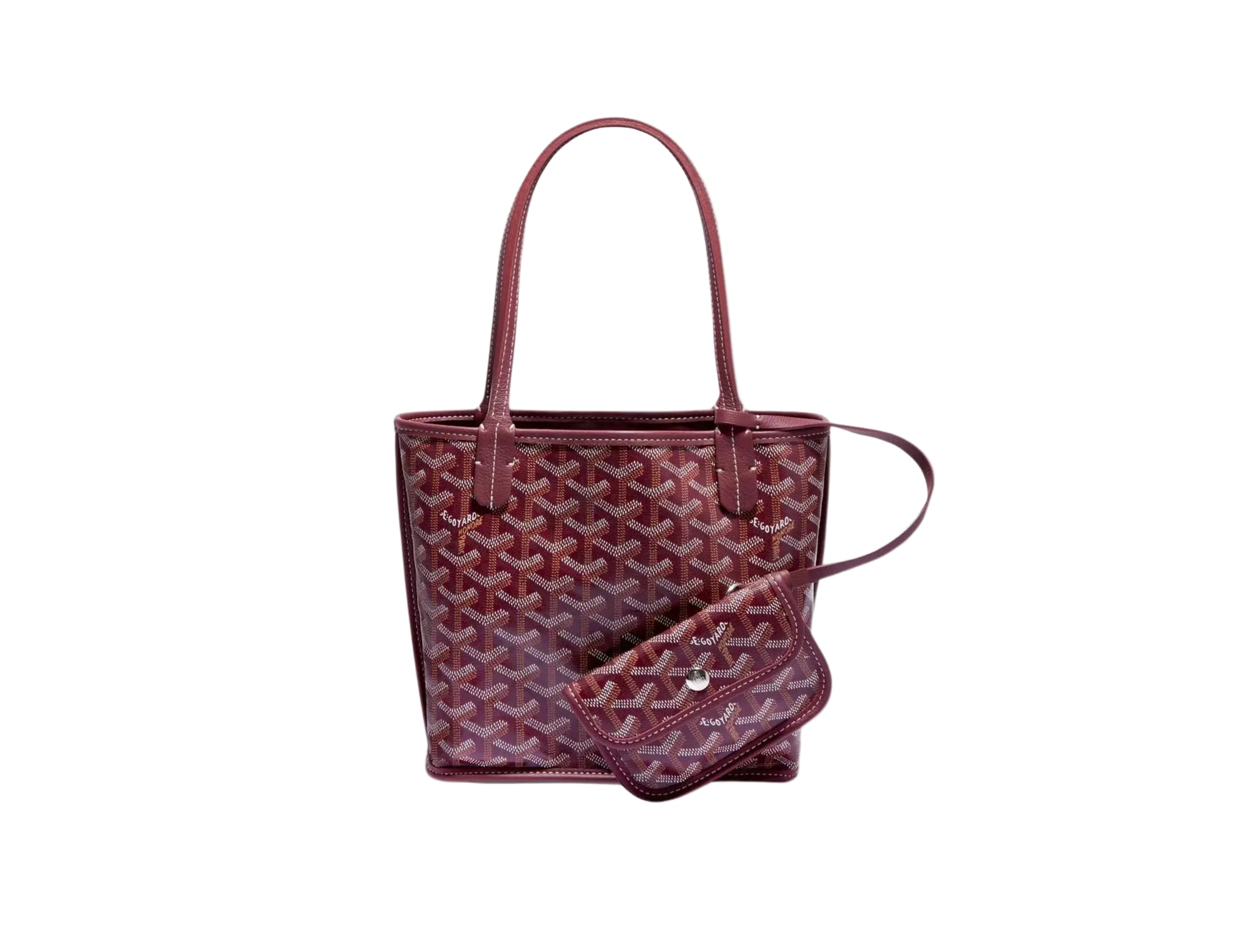 Goyard Anjou Mini Burgundy Calfskin