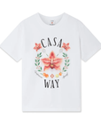 Casablanca Casa Way Orchid Classic T-shirt White