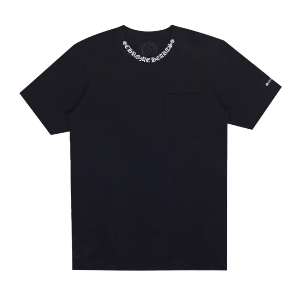 Chrome Hearts Neck Logo Short Sleeve T-Shirt - Black