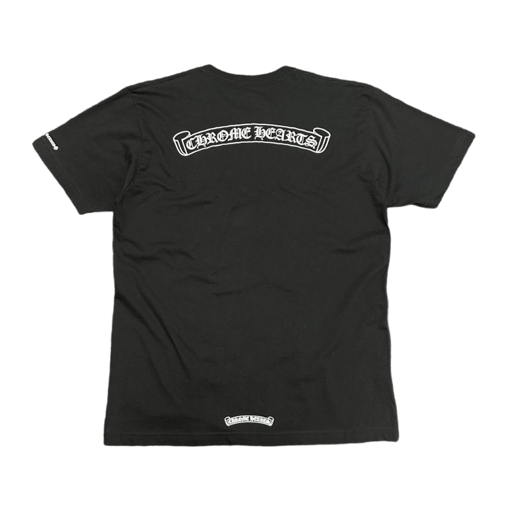 Chrome Hearts Black Scroll Tee