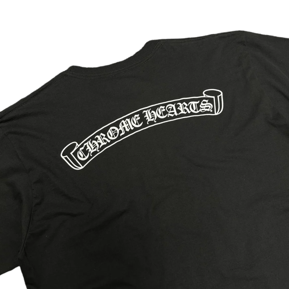 Chrome Hearts Black Scroll Tee