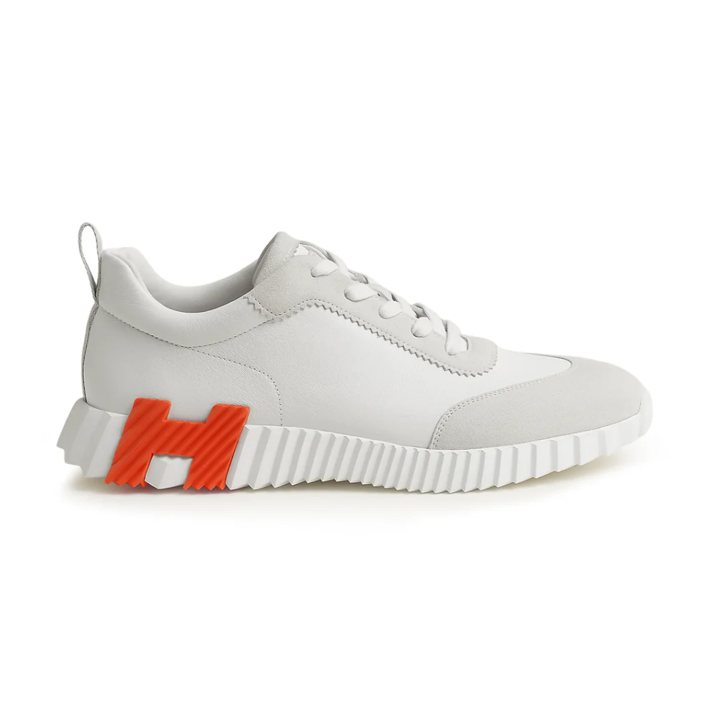 Hermès Bouncing Sneaker White Blanc/Orange Logo