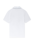 Casablanca Embossed Laurel Polo White